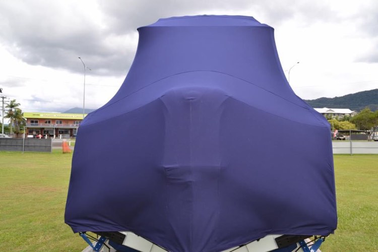 Motor boat canvas enclosure