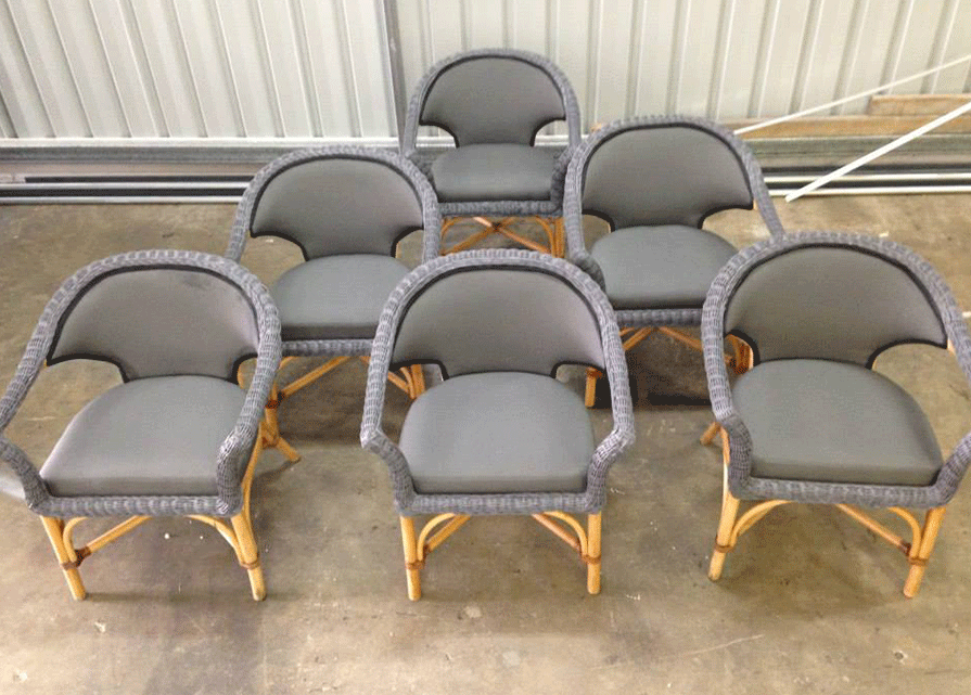 Wicker chair retrim